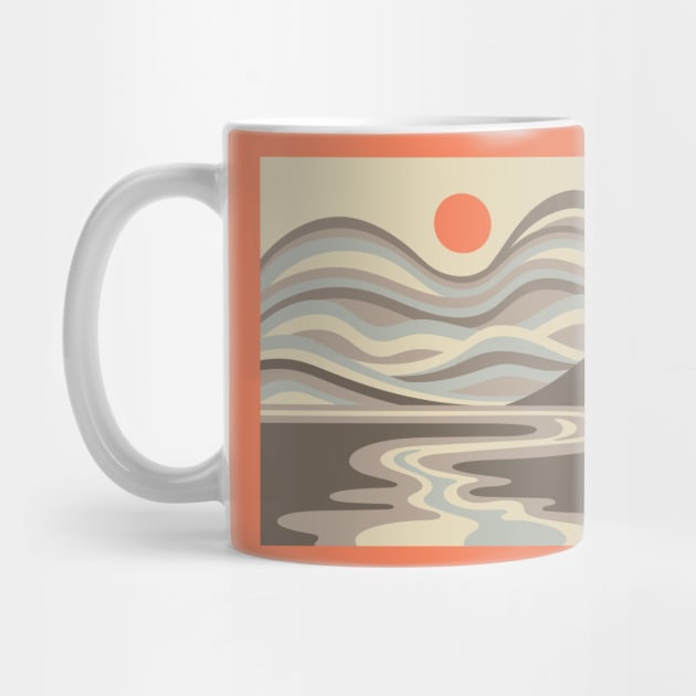 BLOOD MOON Retro Outdoors Nature Desert Landscape in Earth Tones - UnBlink Studio by Jackie Tahara by UnBlink Studio by Jackie Tahara